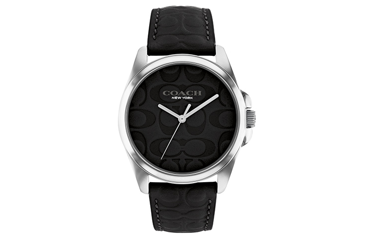 

Часы Greyson кварцевый механизм ремешок из натуральной кожи 36 мм черный циферблат женские COACH, Random Warranty Period (Warranty Period for at Least 1 Year)