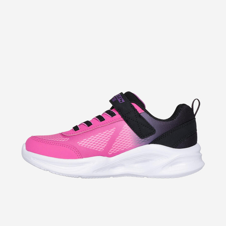 SKECHERS Детские светящиеся в темноте кроссовки Sola Glow Ombre Deluxe розово-чёрные — фото 2