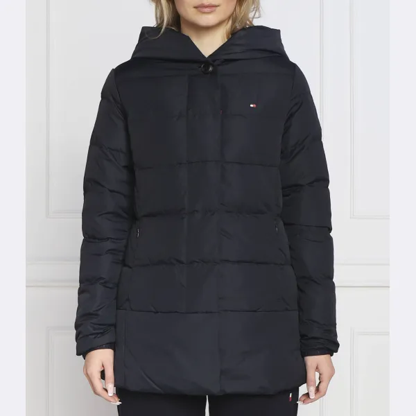 

Пуховик классического кроя Modern с запахом Tommy Hilfiger, синий