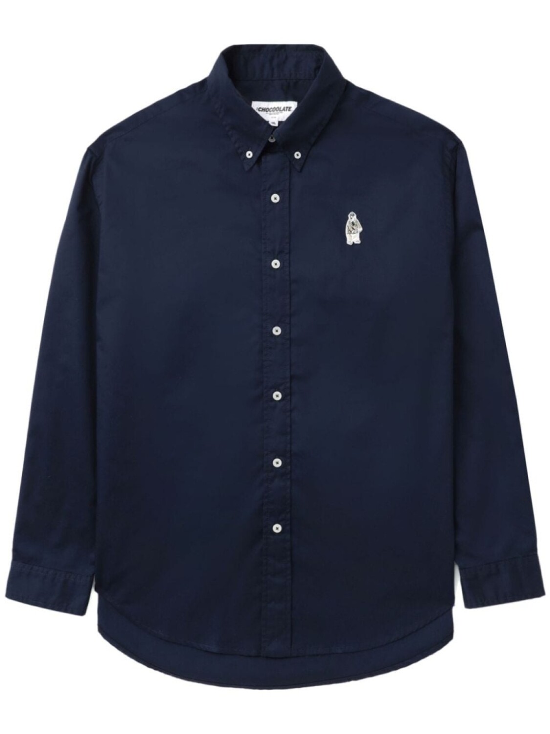 

Рубашка с нашивкой CHOCOOLATE, синий