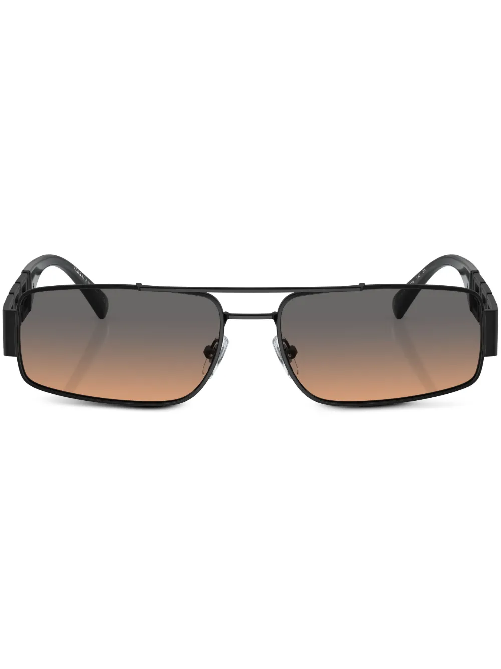 

Солнцезащитные очки в прямоугольной оправе Versace Eyewear, черный