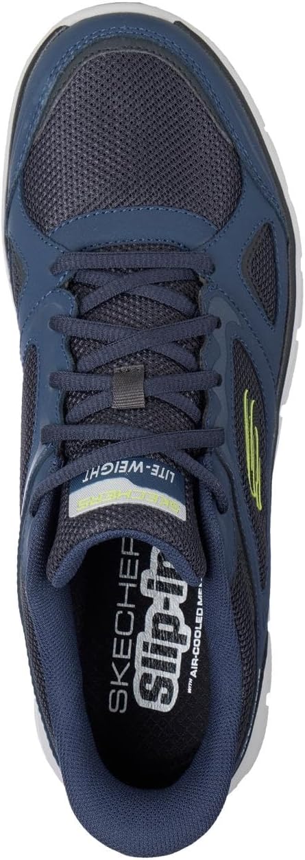 Мужские кроссовки Skechers Track Ezral без шнурков, темно-синий — фото 3