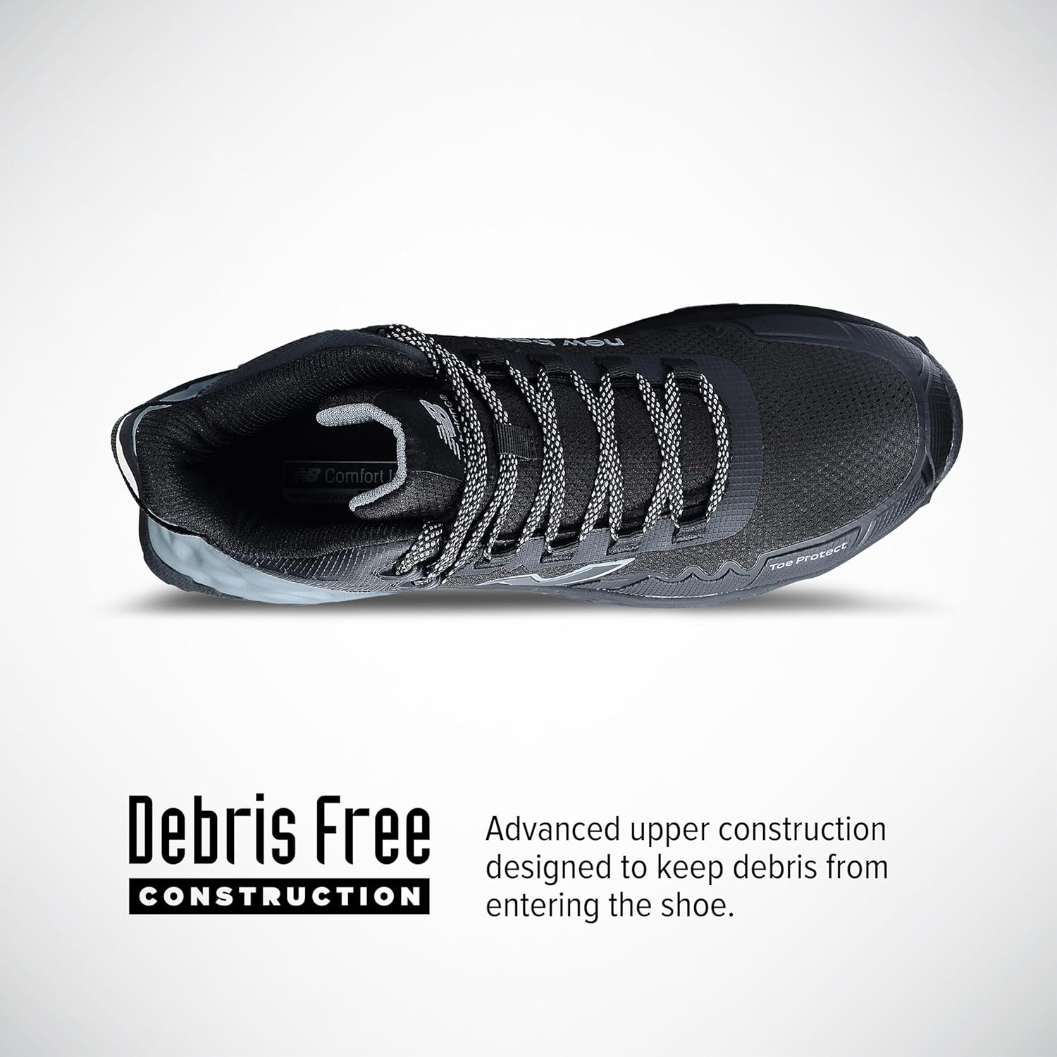 Мужские рабочие кроссовки New Balance Composite Toe Cremorne Fresh Foam, черный/серый — фото 3