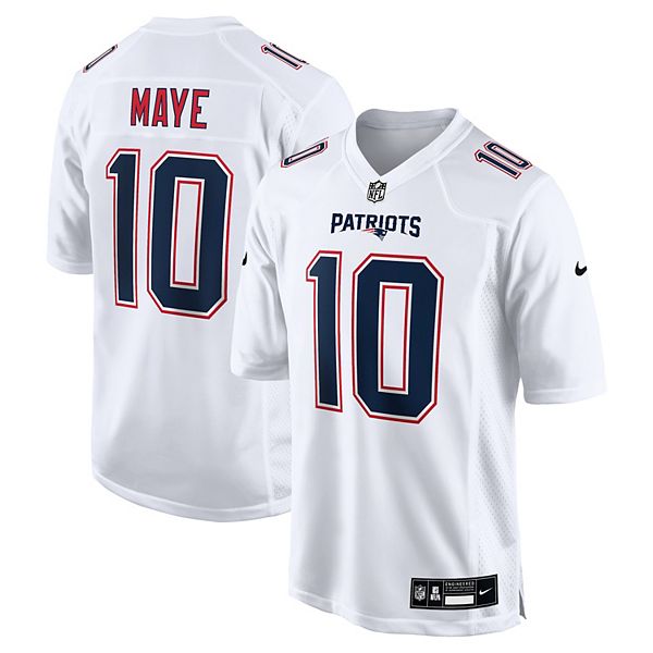 Майка игровая Drake Maye Tundra White New England Patriots Nike — фото 2