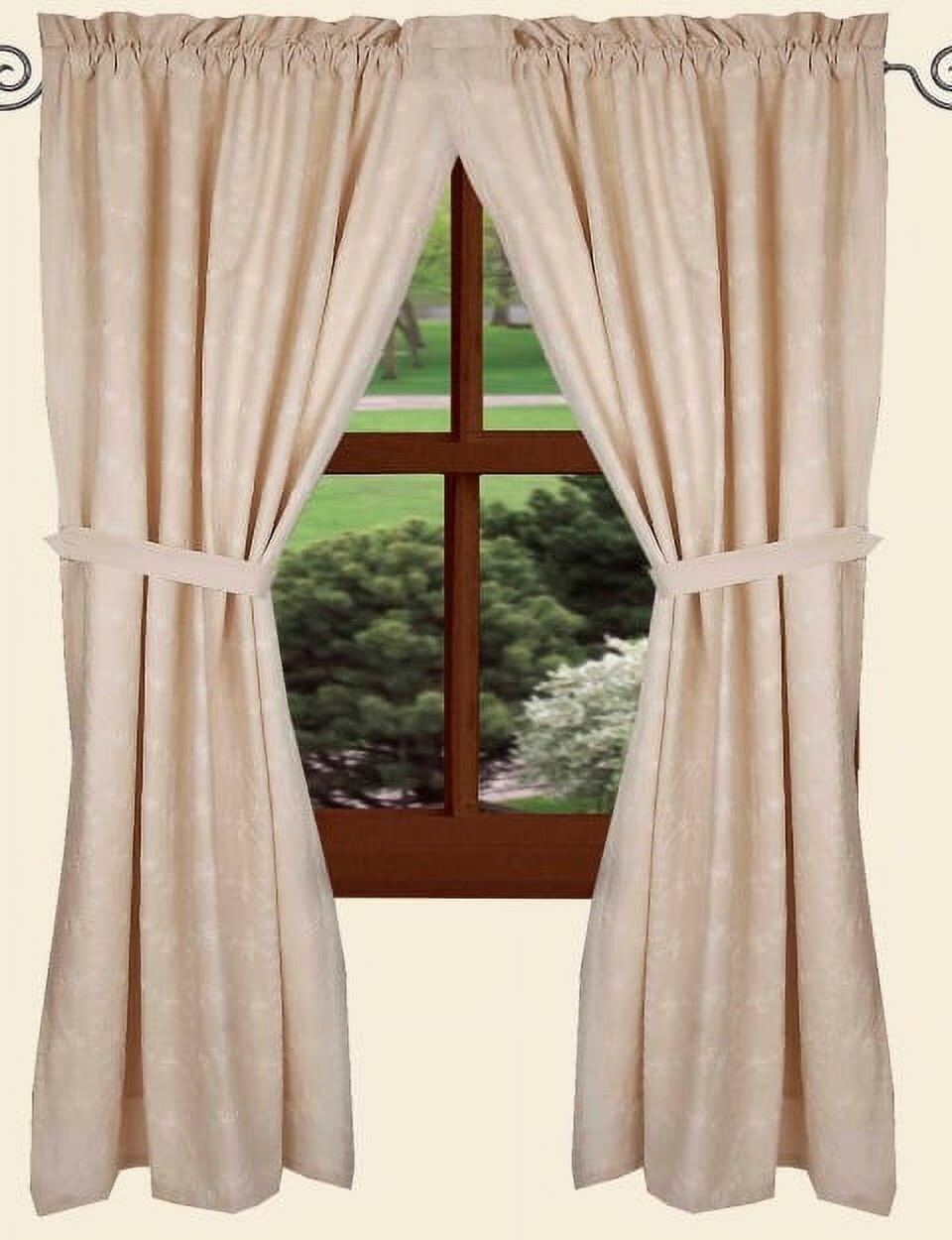 

Шторы с подкладкой Candlewicking Cream, кремовый