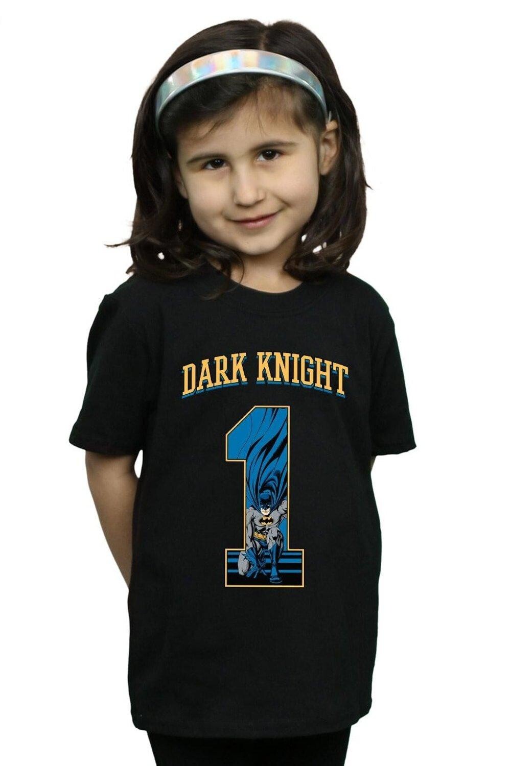 

Хлопковая футболка Batman Football Dark Knight DC Comics, черный