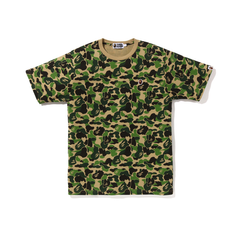 

Футболка BAPE ABC Camo Ape Head One Point зеленая A Bathing Ape, зеленый