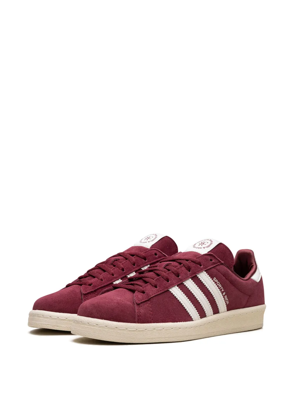 Кроссовки Campus 80s Sporty & Rich - Merlot Cream adidas, красный — фото 3
