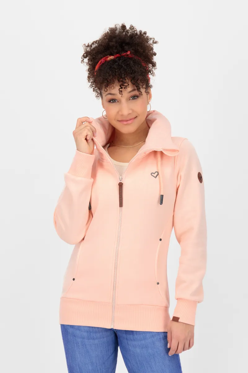 

Толстовка Alife & Kickin "VivianAK A Sweat Jacket женская толстовка, куртка", цвет Mellow Peach Melange