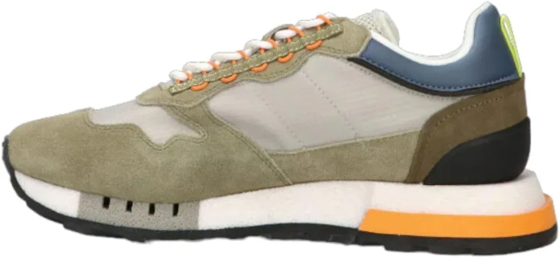 Blauer HT Кроссовки Blauer Scarpe Heron 02 из замши/нейлона цвета милитари/серого цвета US24BU10 S4HERON02/RIS — фото 4