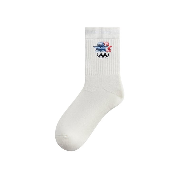 

Носки Kith For Olympics Heritage Los Angeles Mid Crew Sock, цвет Silk