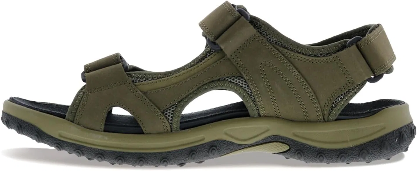 Сандалии спортивные кожаные Drew Shoe, оливковый — фото 4