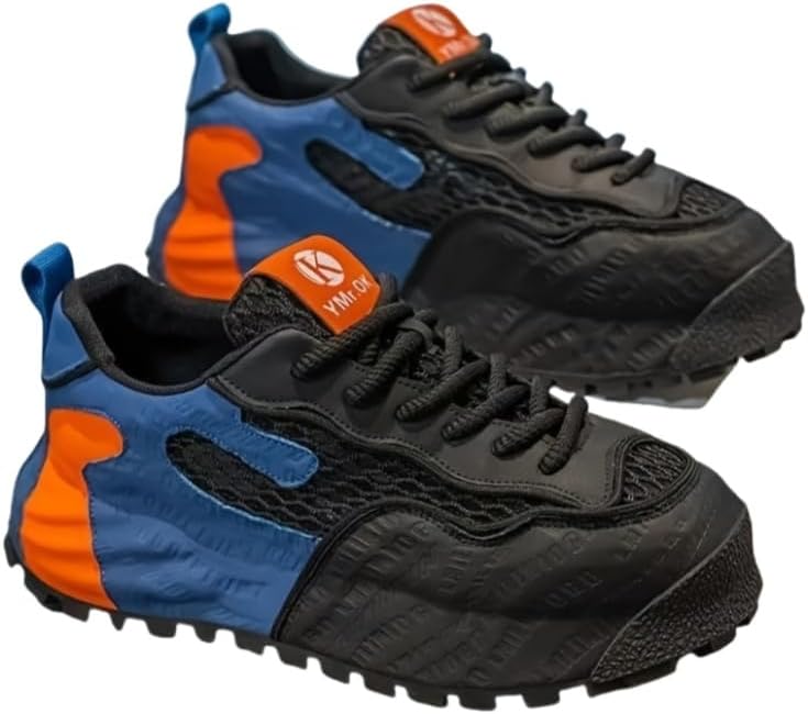 

Летние дышащие повседневные мужские спортивные кроссовки с толстой подошвой Clolinde, синий