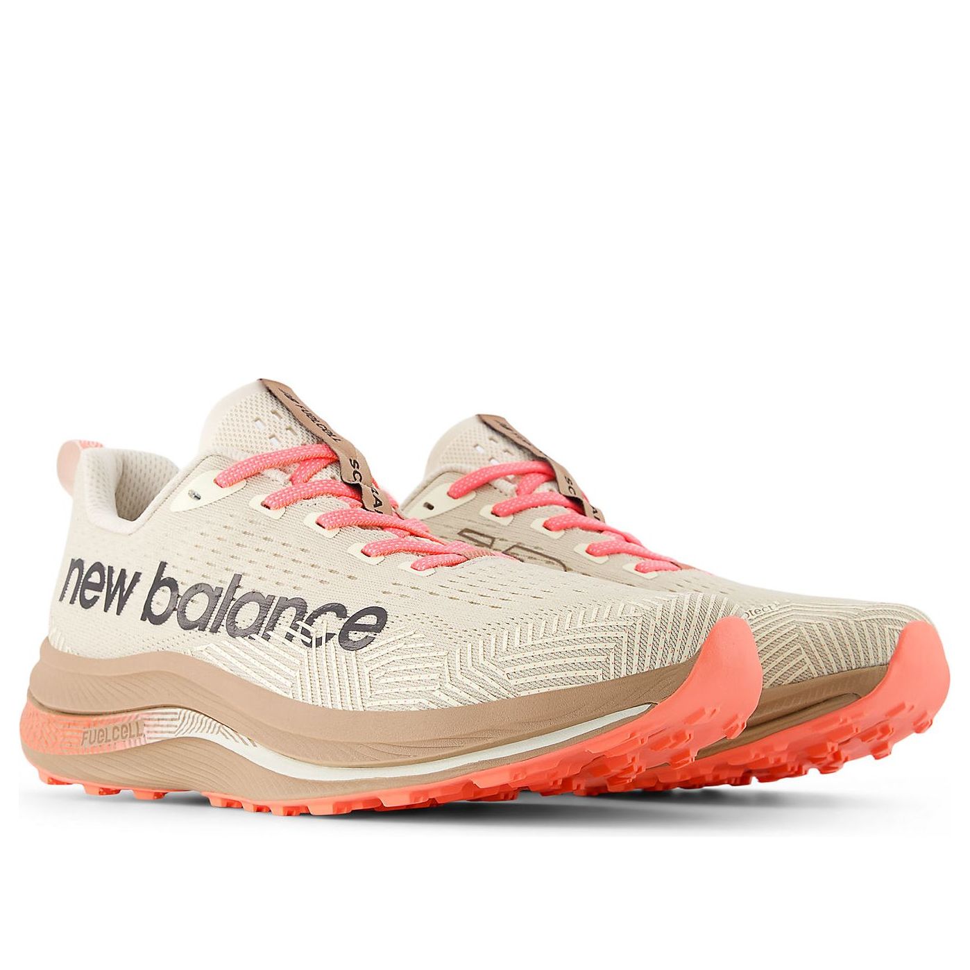 Кроссовки New Balance FuelCell SuperComp Trail 'Bisque Urgent Red Black' — фото 4