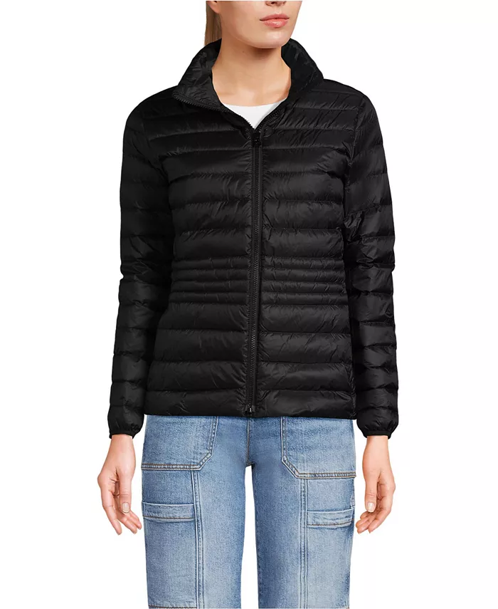

Женская куртка-пуховик Wanderweight Packable Lands' End, черный