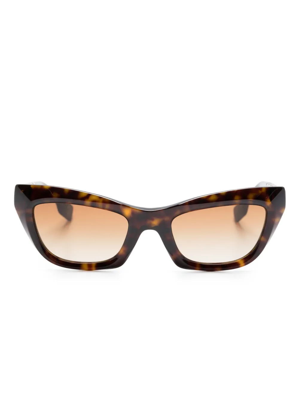 

Солнцезащитные очки с логотипом и затемненным линзами Burberry Eyewear, коричневый