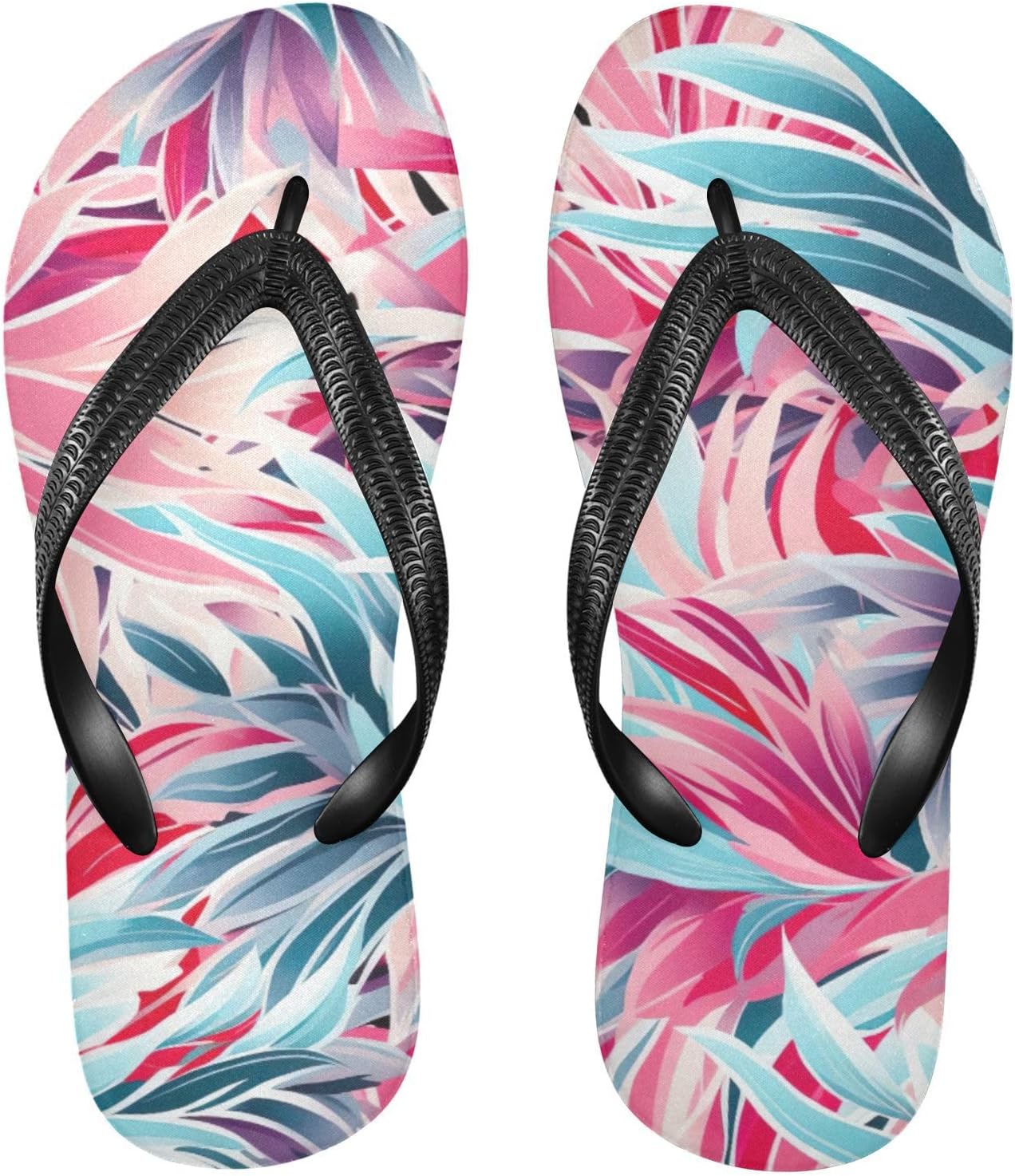 

Пляжные летние повседневные сандалии для женщин и мужчин, тапочки для душа, размер XS Kfbe, Color Leaves