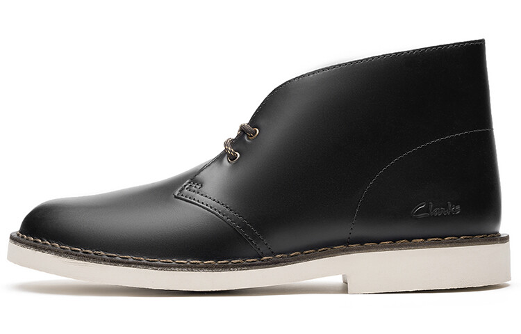 Женское ботинки Clarks Originals из натуральной кожи, черный