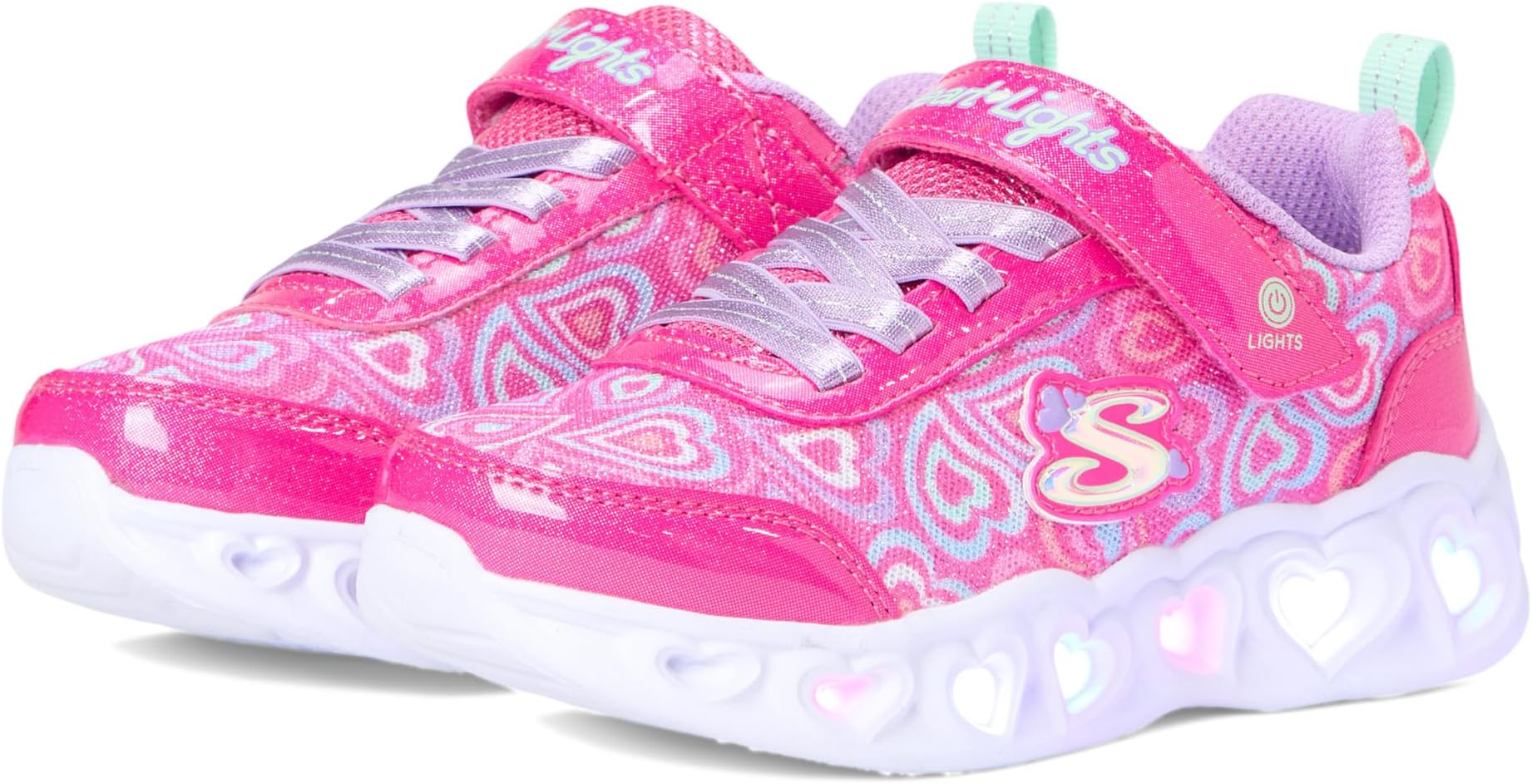 

Кроссовки SKECHERS KIDS Heart Lights - Boogie Love 303257L, Hot Pink/Multi