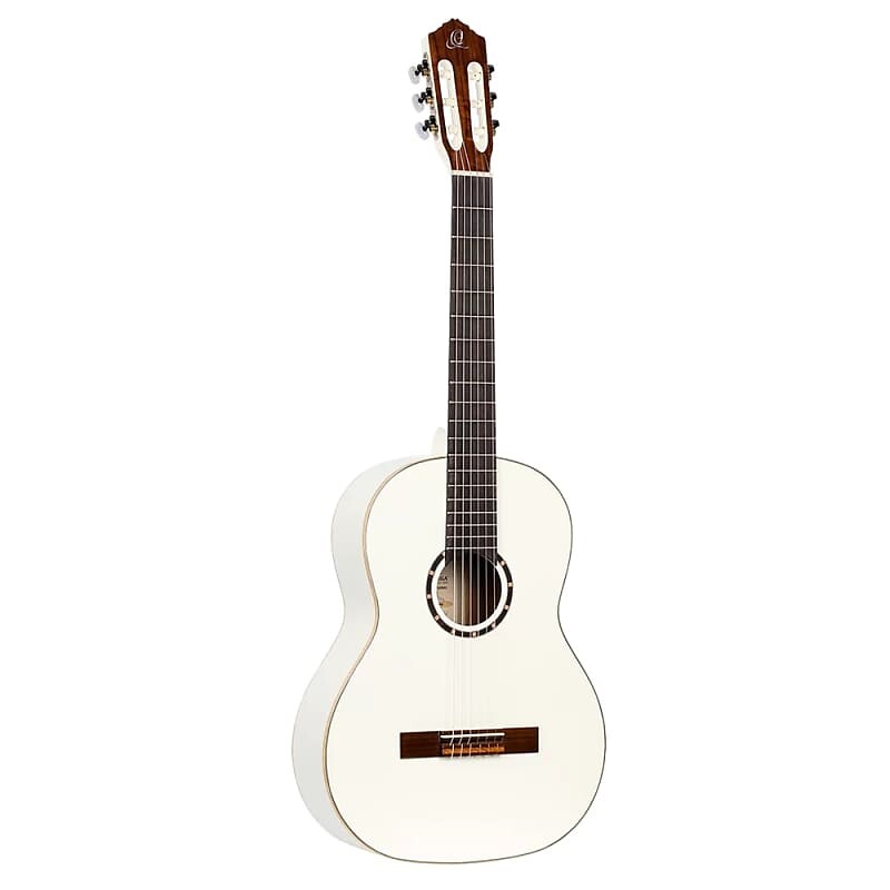 

Акустическая гитара Ortega R121WH Full-Size Family Series Classical Guitar White, Deluxe Gig Bag 52mm Nut
