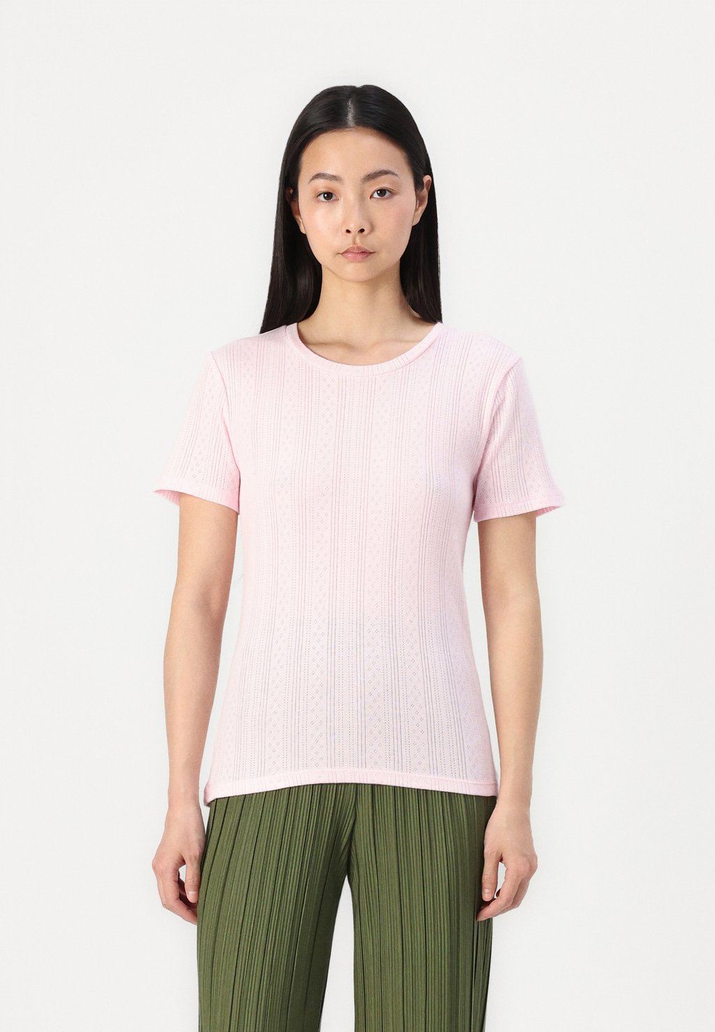 

Футболка с принтом VMLISA POINTELLE JRS NOOS Vero Moda, светло-розовый