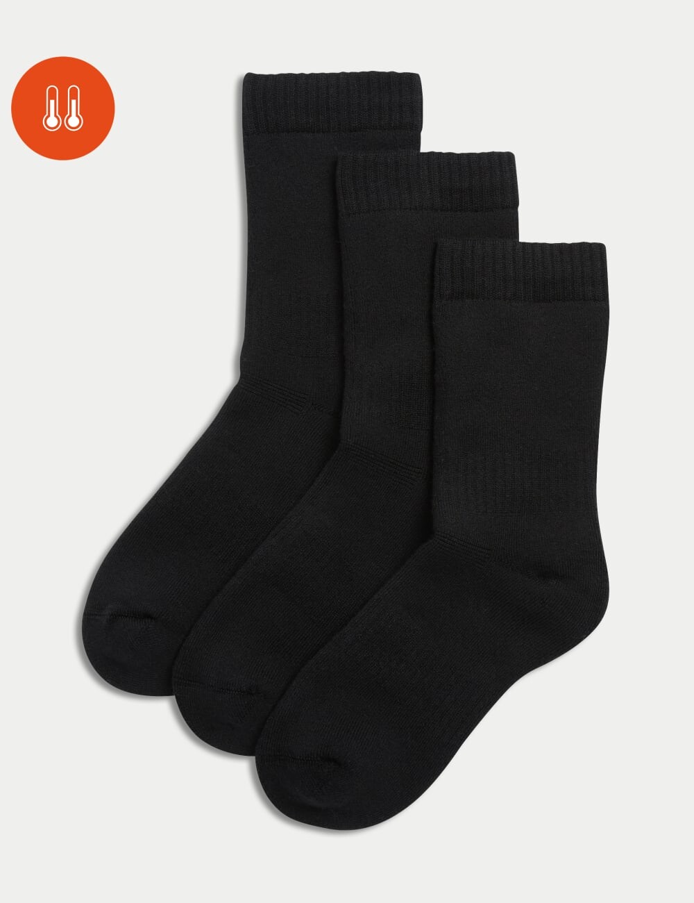 

3 пары термоносков из хлопковой смеси Marks & Spencer, черный