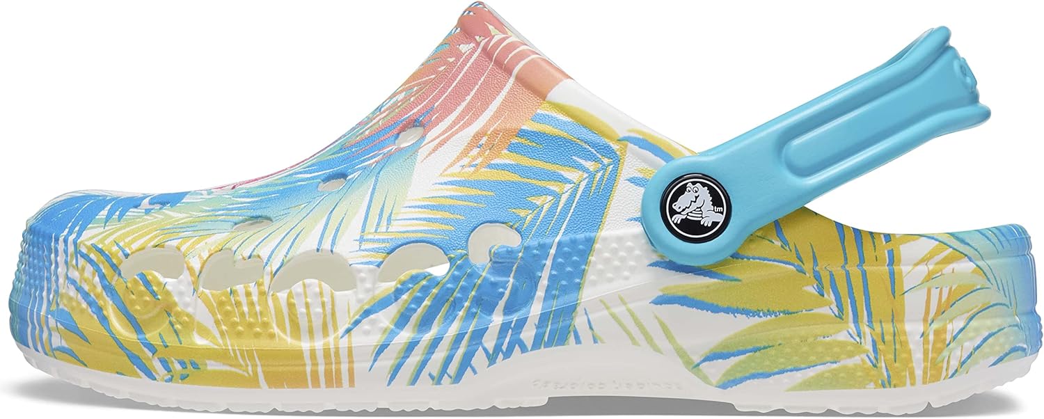 

Унисекс кроксы Crocs Baya с сезонным принтом, белый