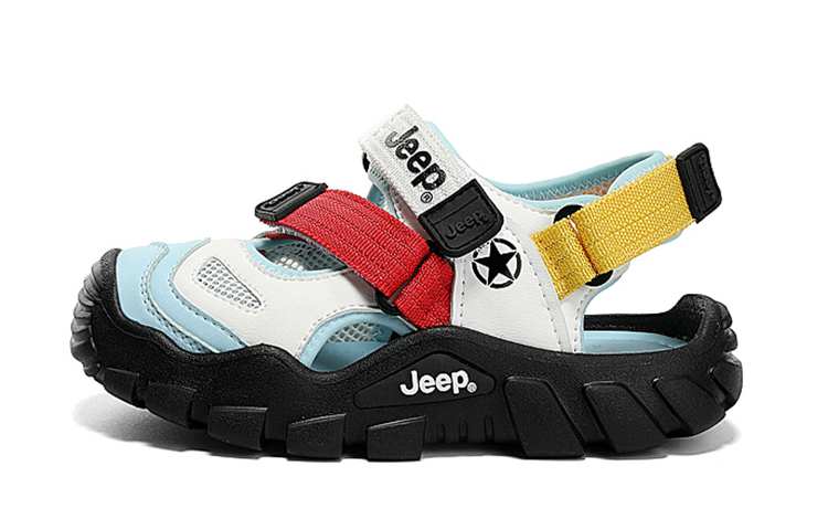 

Детские сандалии White Green Kids' Jeep, снежный/гонконгский серо-зеленый