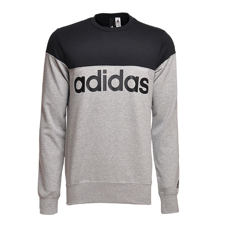 

Серый свитшот Adidas мужской