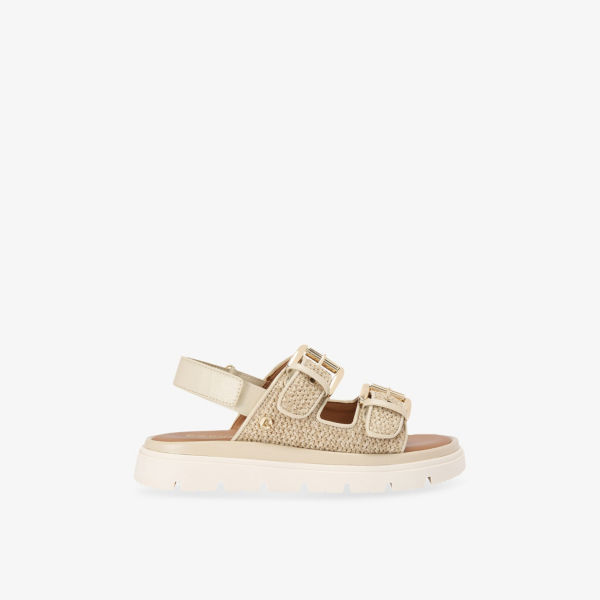 Сандалии Carvela Comfort Pavilion t-bar с плетением, бежевый