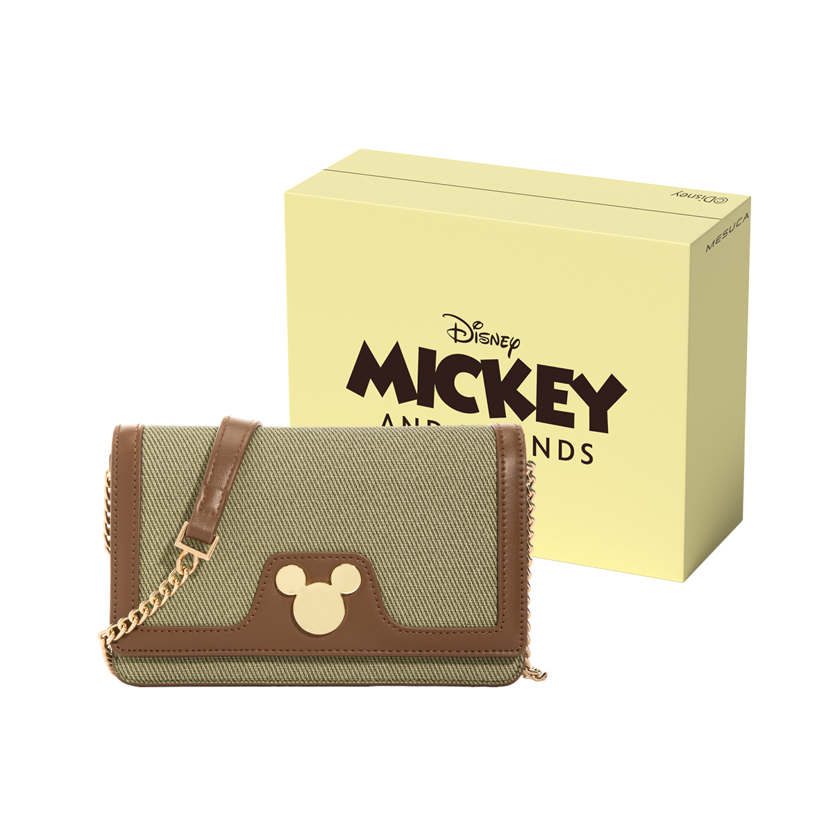 

Disney Микки Синтетическая кожаная сумка кроссбоди через плечо женская коричневая, Brown