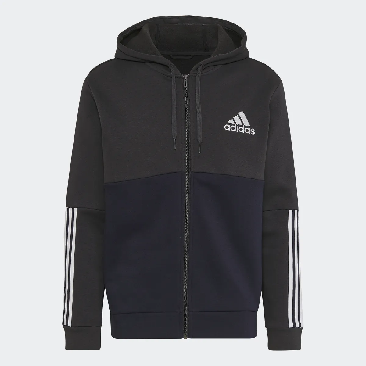 

Толстовка Adidas Sportswear с капюшоном "ESSENTIALS COLORBLOCK FLEECE HOODED JACKET", цвет Carbon/Legink