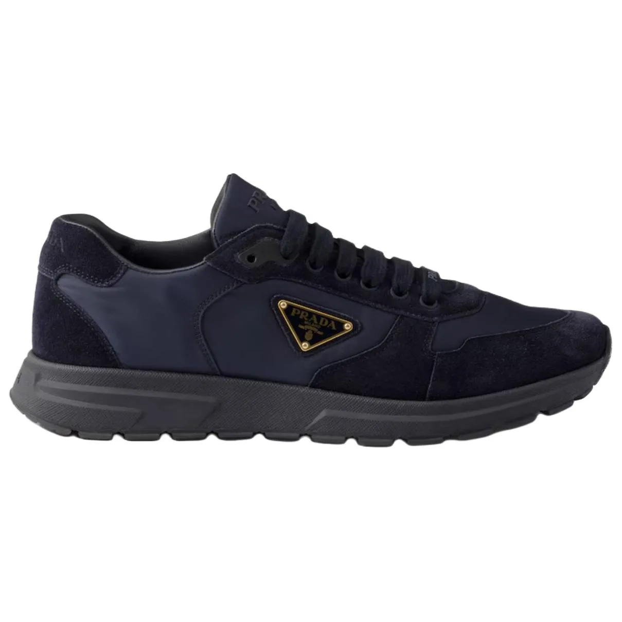 PRADA Prax 2.0 Leather Low top Casual Shoes мужские Marine Blue — фото 3