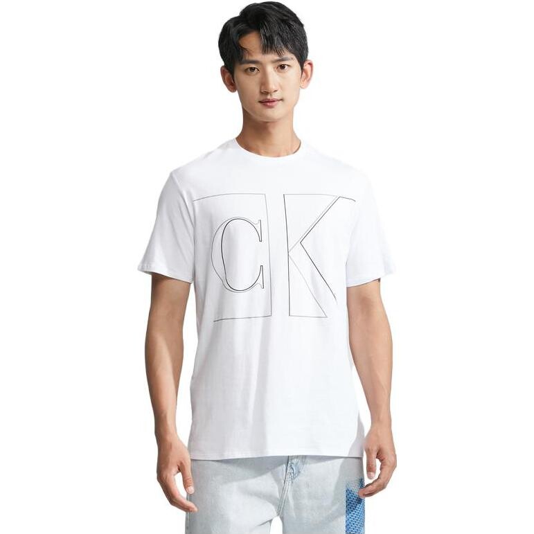 Футболка мужская YAA - белая Calvin Klein, белый — фото 2