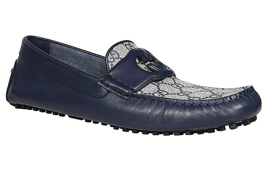 Туфли мужские Gucci, синий — фото 3