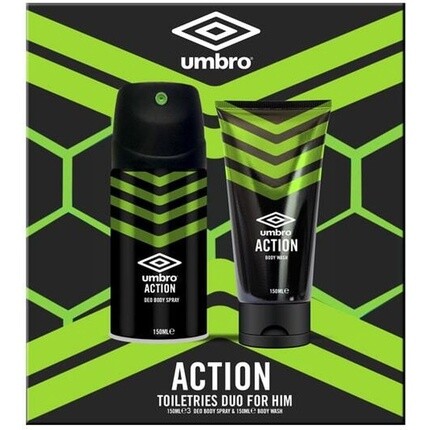 

Umbro Действие Спрей для тела и гель для душа 150 мл