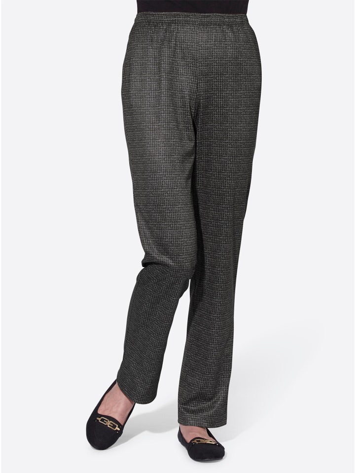 

Брюки-накидки с узором каменно-серого цвета WITT WEIDEN