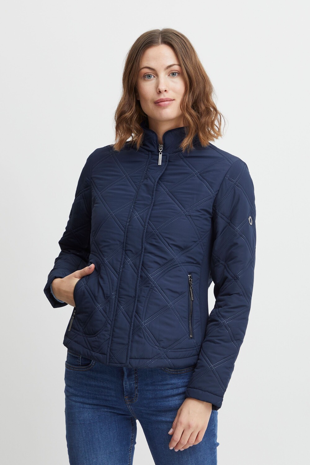

Пуховик Fransa Steppjacke FRFAY JA 1 20611643, синий