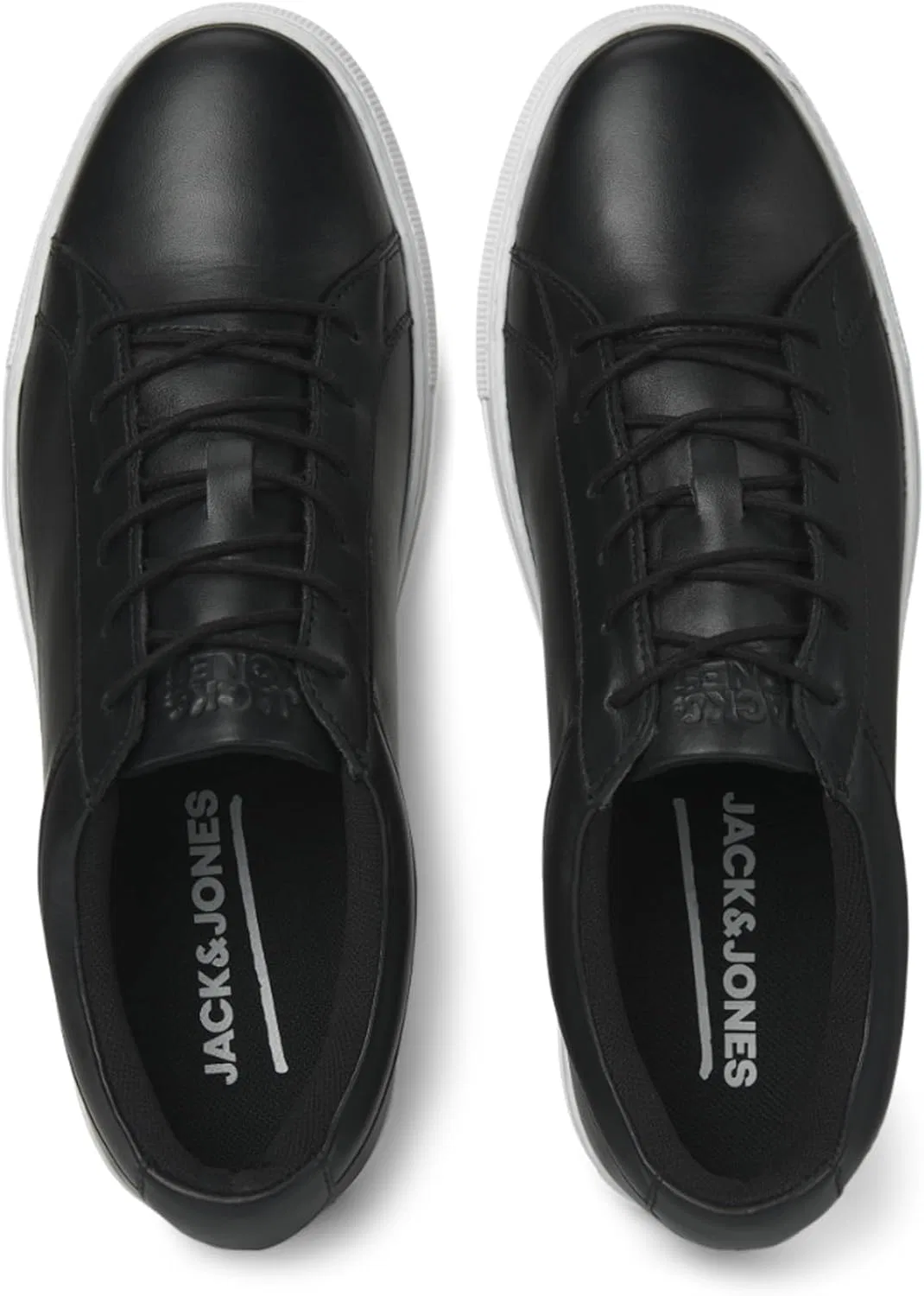 Мужские кожаные кроссовки JACK & JONES Jfwgalaxy, Charcoal — фото 3
