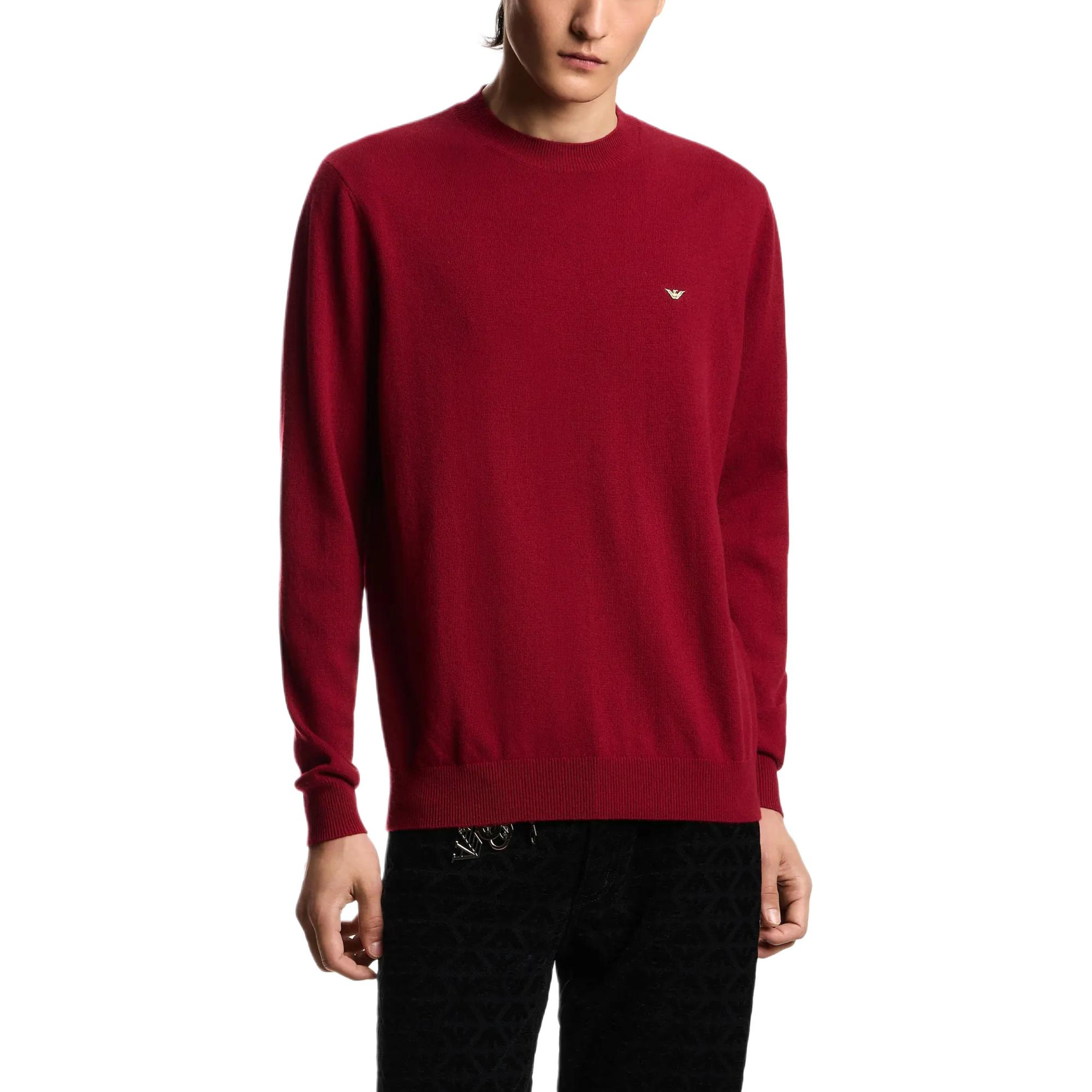 Свитер из кашемира Year Of The Horse Limited Edition Capsule Collection SS26 для мужчин EMPORIO ARMANI, red — фото 2