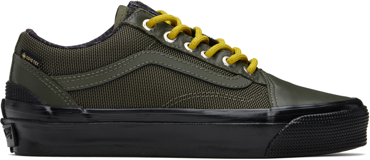 Кроссовки Old Skool Gore-Tex цвета хаки премиум Vans