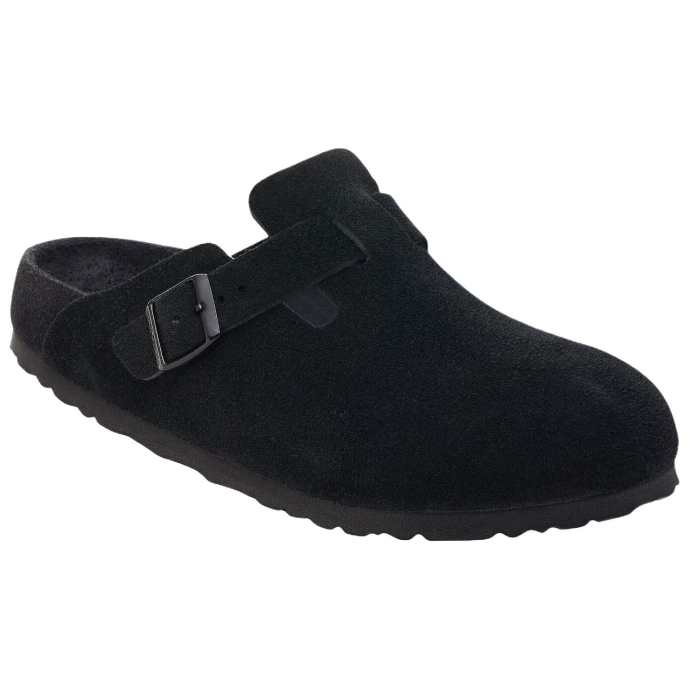 Birkenstock Тапочки Boston EVA с закрытым носком, износостойкие, унисекс, черный, узкие — фото 3