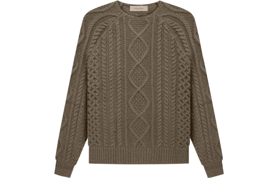 

FW22 Кабельная вязка Дерево Fear Of God Essentials, цвет Wood