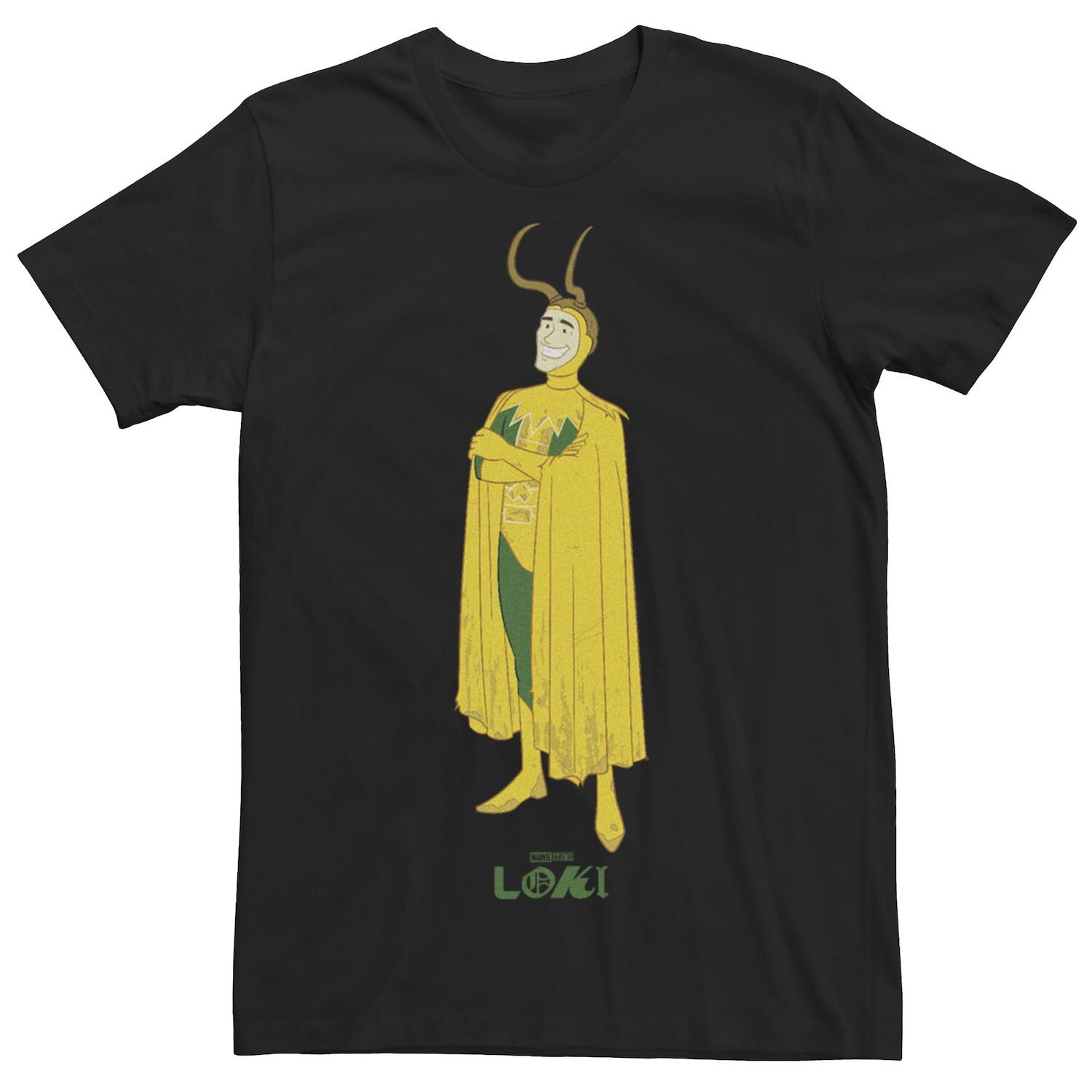 

Мужская футболка с рисунком Marvel Loki Old Loki Happy Licensed Character