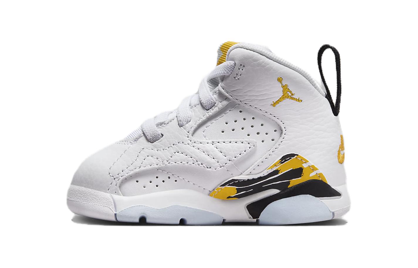 Детские баскетбольные кроссовки Jumpman MVP с противоскользящей подошвой и износостойким покрытием, бело-золотистые, для малышей Jordan — фото 2