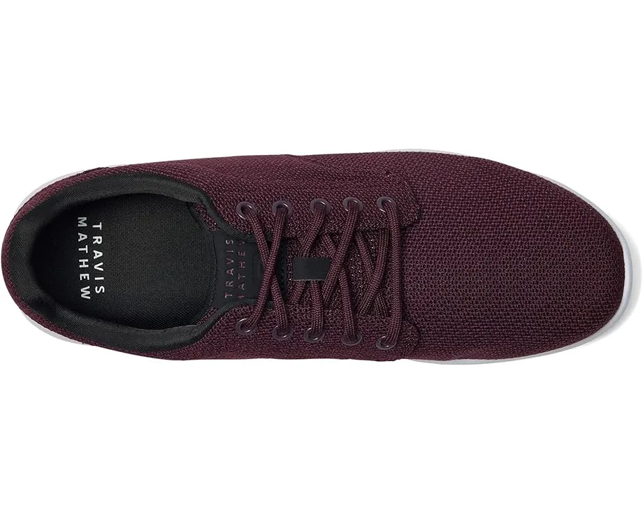 Кроссовки TravisMathew The Daily 2.0 Knit, Heather Winetasting — фото 2