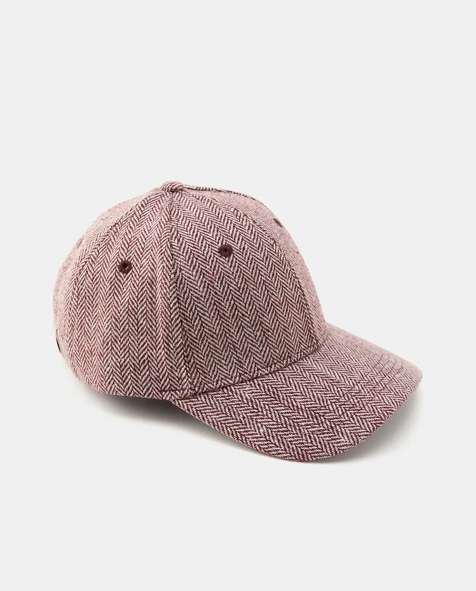 

Кепка с узором «елочка» Stella Rittwagen, бордовый