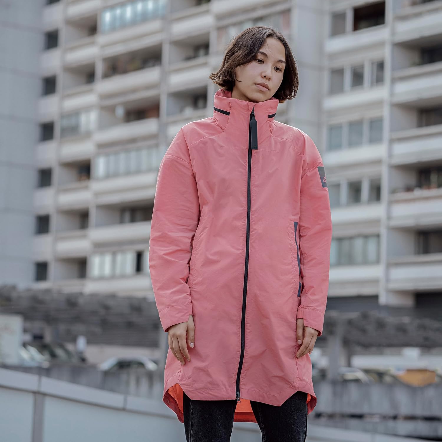 Женская куртка Adidas Myshelter 4-в-1 на молнии, розовый — фото 4