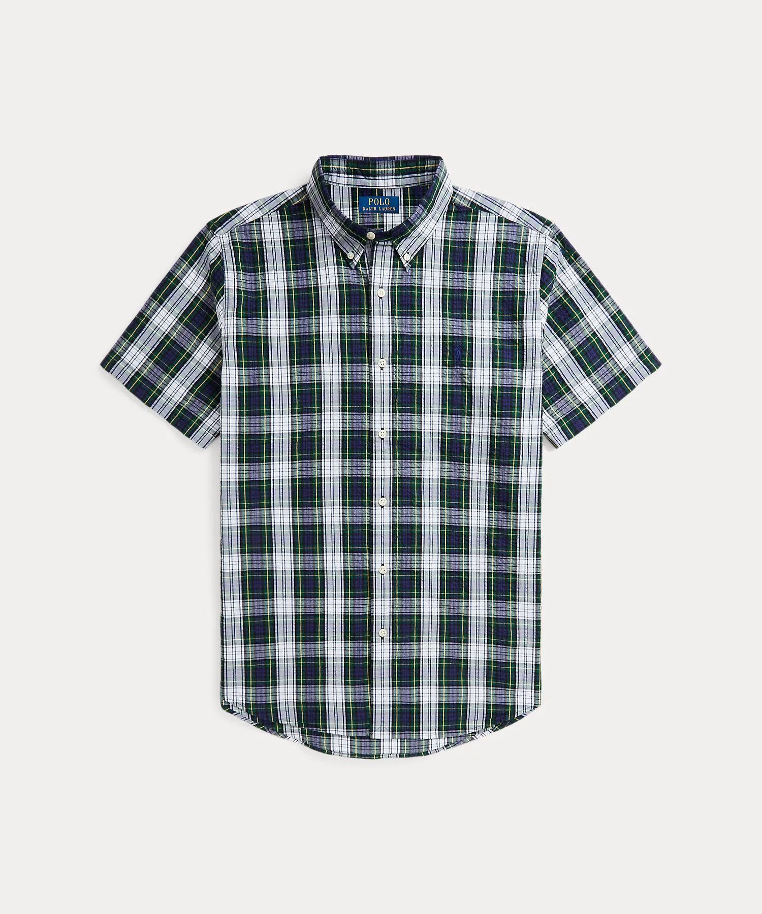 Классическая клетчатая рубашка из жатой ткани Polo Ralph Lauren, 999 Multicolor — фото 2
