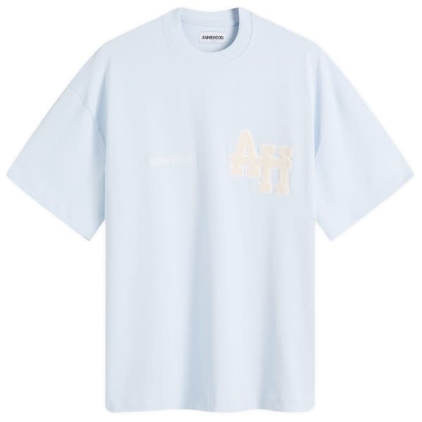 

Футболка колледжа Annie Hood, Baby Blue & White